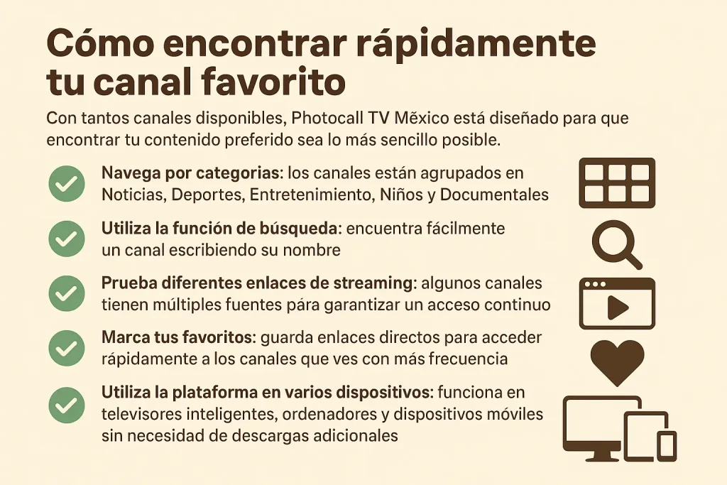 Cómo encontrar rápidamente tu canal favorito